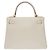 Hermès Sac HERMES Kelly 28 en Cuir Beige - 102628 - vue 5