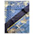 Hermès Foulard HERMES T. Seta Blu  - vista 5