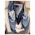 Hermès Foulard HERMES T. Seta Blu  - vista 9