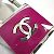 Chanel 02C CC Coco Marchio Logo Portachiavi Argento Rosa - vista 8