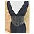 Vestido negro plisado Versace. Colección - vista 3
