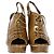 Burberry Slingback-Absätze aus olivgrünem Lackleder - Ansicht 2