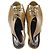 Burberry Slingback-Absätze aus olivgrünem Lackleder - Ansicht 3