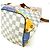 Néonoé Borsa NeoNoe Trunk Estiva Damier Azur di Louis Vuitton Bianco - vista 4
