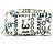Borsa Clutch Chanel Bi-C Line Bianco Blu navy