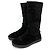 Timeless Chanel Botas planas de ante CC 40 negras Negro