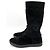 Timeless Chanel Botas planas de ante CC 40 negras Negro - vista 2