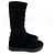 Timeless Chanel Botas planas de ante CC 40 negras Negro - vista 3
