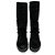 Timeless Chanel Botas planas de ante CC 40 negras Negro - vista 4