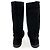 Timeless Chanel Botas planas de ante CC 40 negras Negro - vista 5