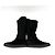 Timeless Chanel Botas planas de ante CC 40 negras Negro - vista 7