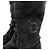 Timeless Chanel Botas planas de ante CC 40 negras Negro - vista 9