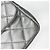 Timeless Chanel Borsa a flap Jumbo in pelle di agnello matelassé a doppio flap classico in argento metallico - vista 12