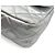 Timeless Chanel Borsa a flap Jumbo in pelle di agnello matelassé a doppio flap classico in argento metallico - vista 13