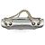 Timeless Chanel Borsa a flap Jumbo in pelle di agnello matelassé a doppio flap classico in argento metallico - vista 7