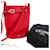 Big Bag Céline Grande borsa a secchiello in pelle rossa Rosso  - vista 10