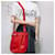 Big Bag Céline Grande borsa a secchiello in pelle rossa Rosso  - vista 12