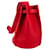 Big Bag Céline Grande borsa a secchiello in pelle rossa Rosso  - vista 7