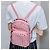 Valentino Garavani Rosa Rockstuds Leder Rucksack Pink - Ansicht 3