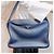 Prada Borsa a spalla con zip in pelle Daino blu navy - vista 2