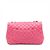 Chanel Borsa a catena in pelle Jumbo con patta singola rosa - vista 4