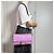 Fendi Baguette Medium FF in pelle tridimensionale borsa baguette 2 modi viola Porpora - vista 2