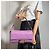 Fendi Baguette Medium FF in pelle tridimensionale borsa baguette 2 modi viola Porpora - vista 4