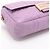 Fendi Baguette Medium FF in pelle tridimensionale borsa baguette 2 modi viola Porpora - vista 7