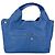 Autre Marque Borsa a spalla in pelle blu - vista 5