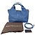 Autre Marque Borsa a spalla in pelle blu - vista 6