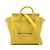 Luggage Céline Borsa tote in pelle di vitello nano drumato 2 vie gialla Giallo