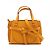 Loewe Gate Mini Top-Handle Tasche aus genarbtem Kalbsleder - Gelb