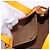 Loewe Gate Mini Top-Handle Tasche aus genarbtem Kalbsleder - Gelb - Ansicht 12