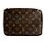 Louis Vuitton Monogramm Canvas Pouch Cube MM Braun