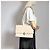Fendi Borsa a mano in pelle di vitello beige - vista 5