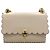 Fendi Borsa a mano in pelle di vitello beige - vista 6