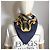 Hermès Foulard 90 Seta Orgauphone e Altre Meccaniche Blu Navy - vista 4