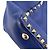 Valentino Garavani Borsa tote 2 in 1 in pelle di vitello Rockstud media blu - vista 13