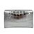 Philipp Plein Clutch con Patta Piccolo Pelle di Vitello 2 Vie Stampa Croco Argento - vista 4