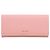Prada Cartera Larga de Cuero Saffiano Rosa