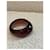 Yves Saint Laurent Bracelet Jonc Dôme En Résine Marron  - vue 3