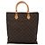 LOUIS VUITTON Monogram Sac Plat Handtasche M51140 LV Auth ep8413 Monogramm