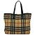 Autre Marque Burberrys Nova Check Blue Label Tote Bag aus Wolle Beige Authentisch MX157 - Ansicht 2