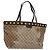 Borsa tote GG Crystal Gucci Beige 207291 Auth MX192