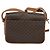 Céline Borsa a spalla in tela Macadam CELINE in pelle PVC marrone oro Auth KD334 D'oro - vista 2
