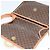 Céline Borsa a spalla in tela Macadam CELINE in pelle PVC marrone oro Auth KD334 D'oro - vista 9