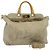 PRADA Borsa a mano in tela 2 vie Beige Oro Auth BD1555 D'oro