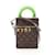 Louis Vuitton Vertical Box Trunk Monogram Handbag Brown Green Leather Cloth Plastic  ref.2156905