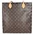Borsa tote Carry It Monogram Louis Vuitton Marrone Monogramma
