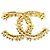 Spilla corsage in strass Chanel 23A CC Coco Mark Flower D'oro